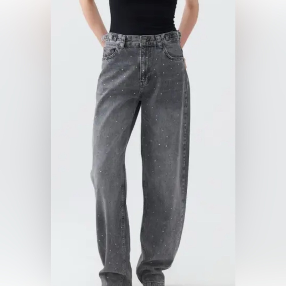 TractR Blu blue jeans‎ jeweled black denim casual wear comfortable EXCELLENT